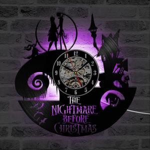 Nightmare Before Christmas Vinyl Record Clock - Mermaid Venom