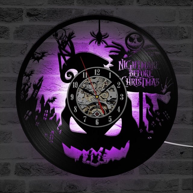 Nightmare Before Christmas Vinyl Record Clock - Mermaid Venom