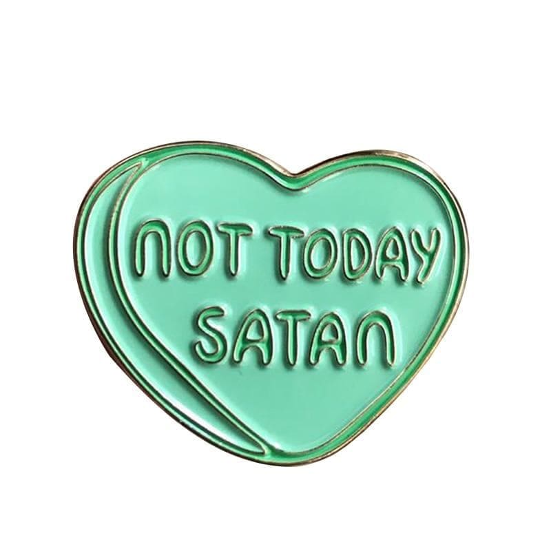 Not Today Satan Pin - Mermaid Venom