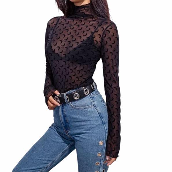 Moon Fishnet Top