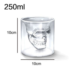 Sinister Skull Double-walled Shot Glass/Cup Set of (2) - Mermaid Venom