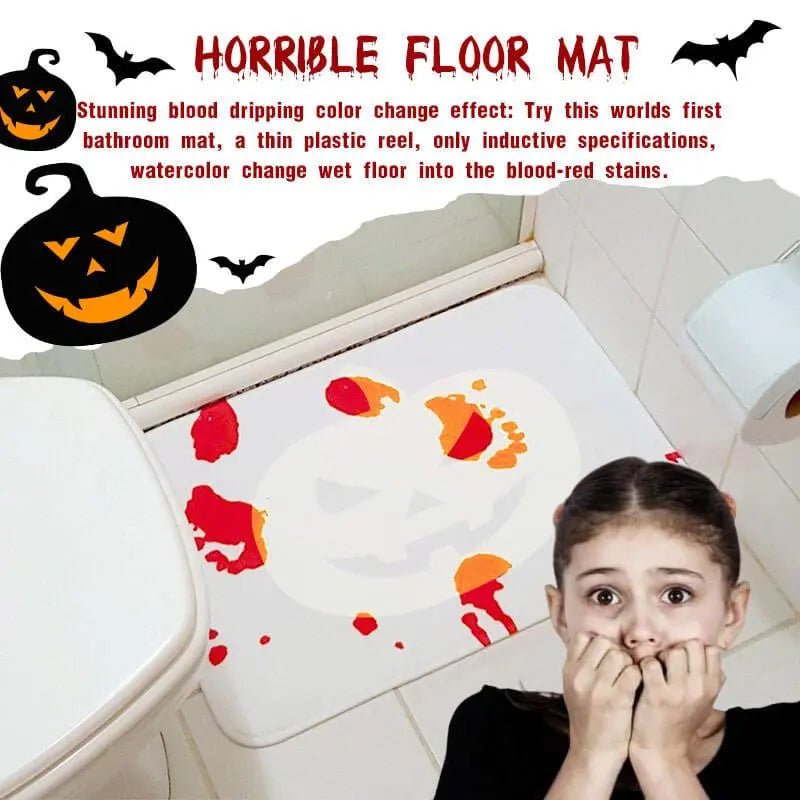 Spooky Bloody Halloween Bath Mat - Mermaid Venom